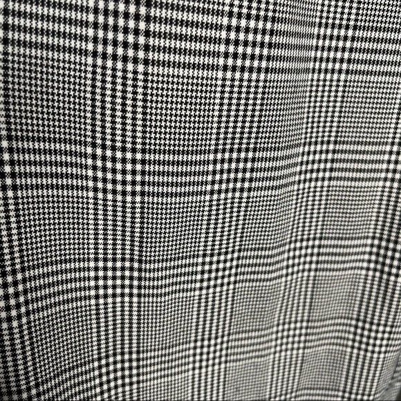 Zara Plaid Pleated High Waist Paperbag Pants Trouser Size XS - Picture 5 of 11